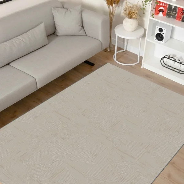 Akasya AK007 Gray Long-Lasting Soft Textured Carpet