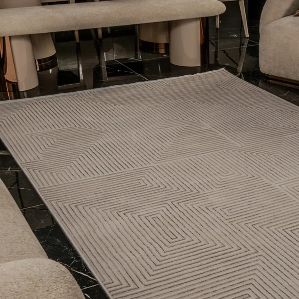 Kreasyon Alin AL005 – Cream Modern Rug