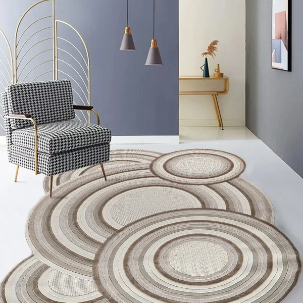 Kreasyon Amorf AR002 – Cream Modern Rug