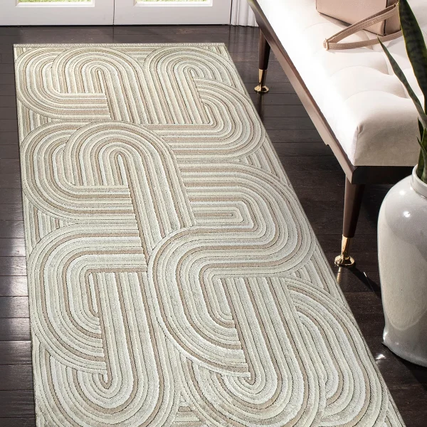 Kreasyon Amorf AR005 – Cream Modern Rug