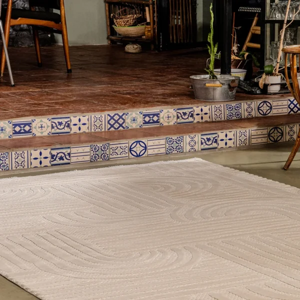 Kreasyon Boyut BY006 – Cream Modern Rug