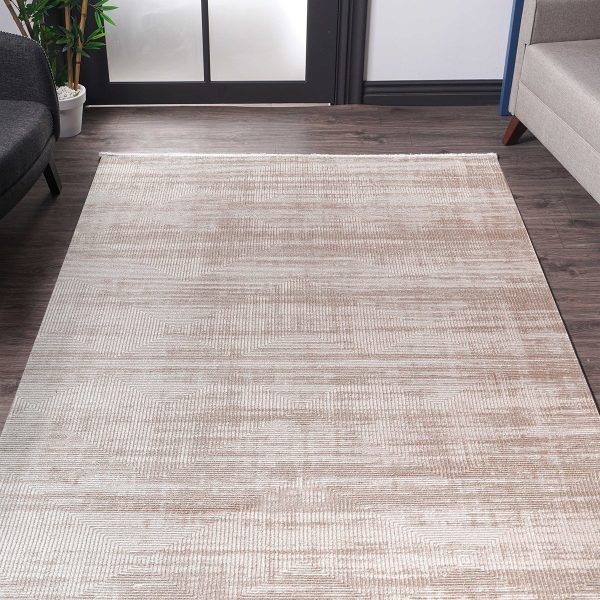 Kreasyon Bristol BI002 – Cream Modern Rug