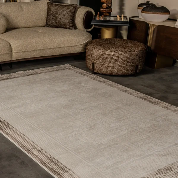Kreasyon Cunda CN001 – Beige Modern Rug