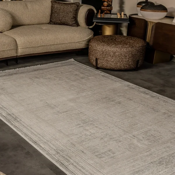 Kreasyon Cunda CN002 – Beige Modern Rug