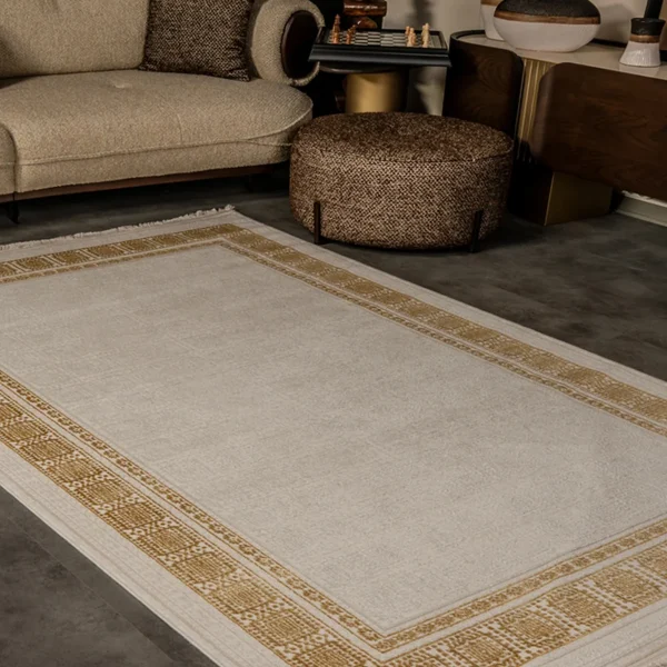 Kreasyon Cunda CN004 – Beige Modern Rug