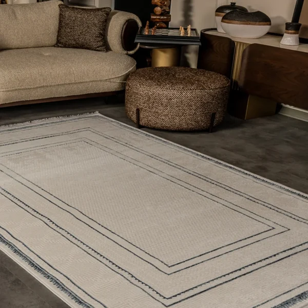 Kreasyon Cunda CN007 – Beige Modern Rug