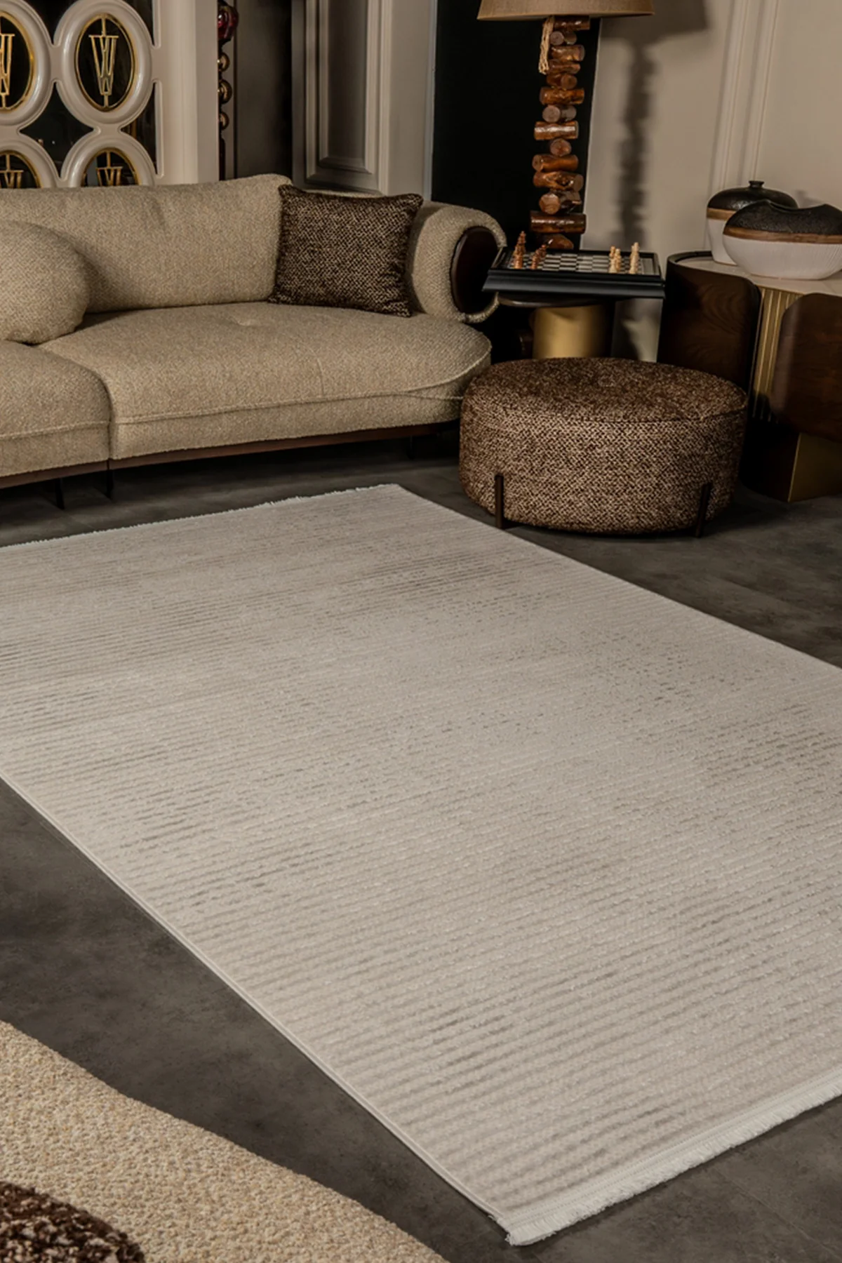 cunda-cn008-bej-uzun-omurlu-yumusak-dokulu-salon-mutfak-koridor-oturma-odasi-yolluk-hali-2816 Kreasyon Cunda CN008 – Beige Modern Rug - Image 1