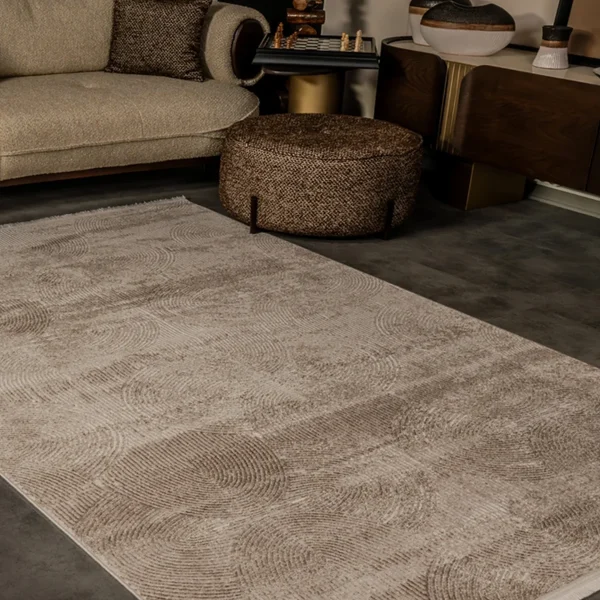 Kreasyon Cunda CN011 – Beige Modern Rug