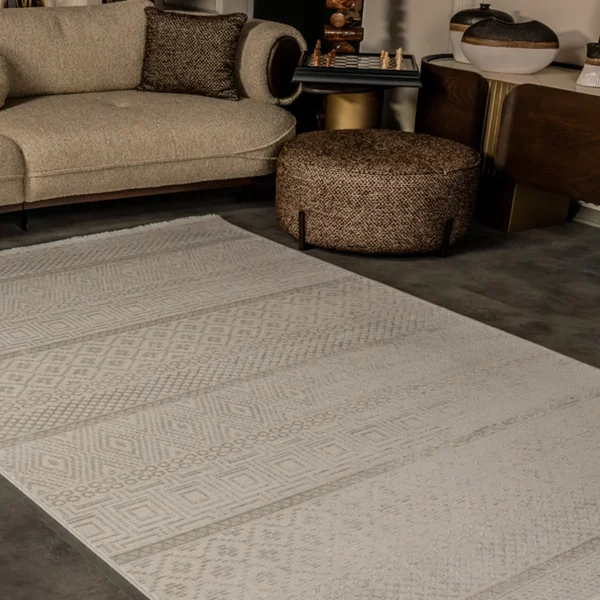 Kreasyon Cunda CN012 – Beige Modern Rug