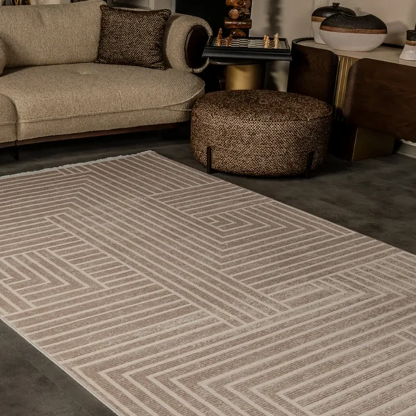 Kreasyon Cunda CN016 – Beige Modern Rug