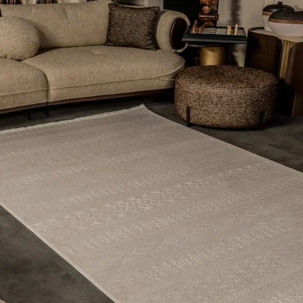 Kreasyon Cunda CN020 – Beige Modern Rug