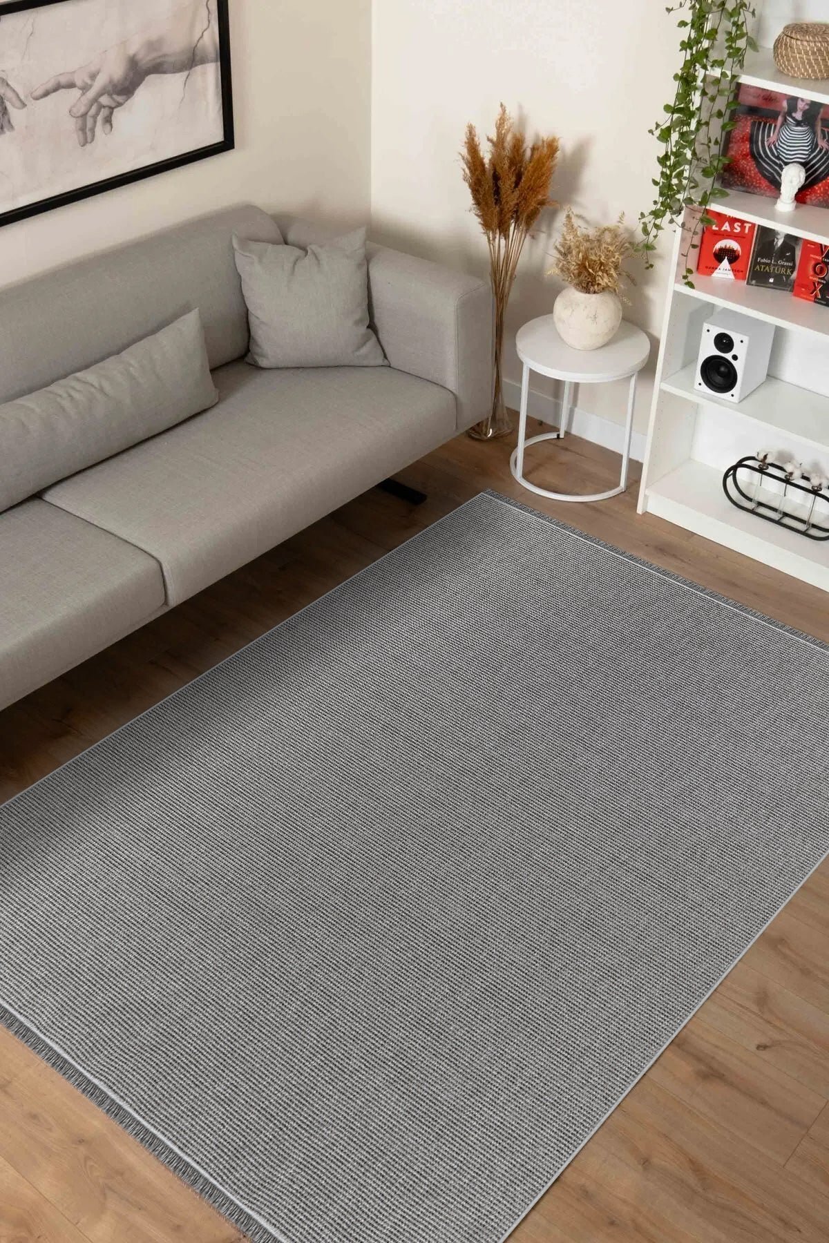 ecoloop-ec002-gri-hav-toz-vermez-yumusak-dokulu-salon-mutfak-koridor-oturma-odasi-yolluk-hali-2440 Kreasyon Ecoloop EC003 – Grey Modern Rug - Image 1