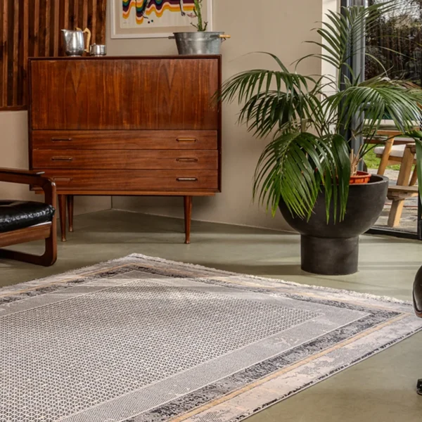 Kreasyon Gallery 1163 – Grey Modern Rug