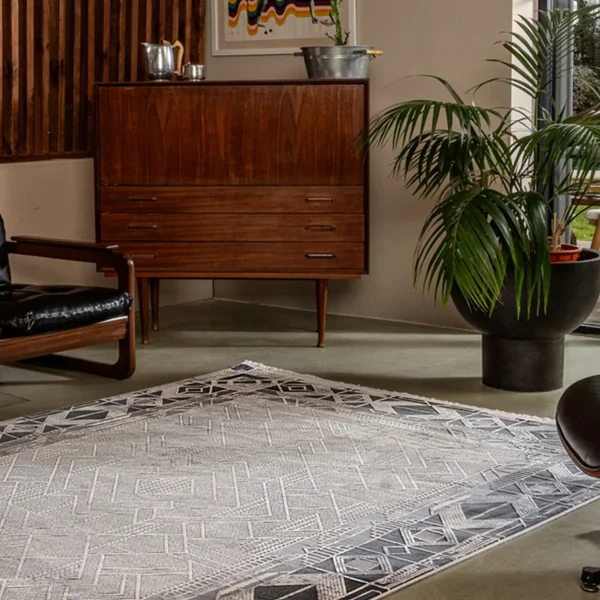 Kreasyon Gallery 1307 – Grey Modern Rug