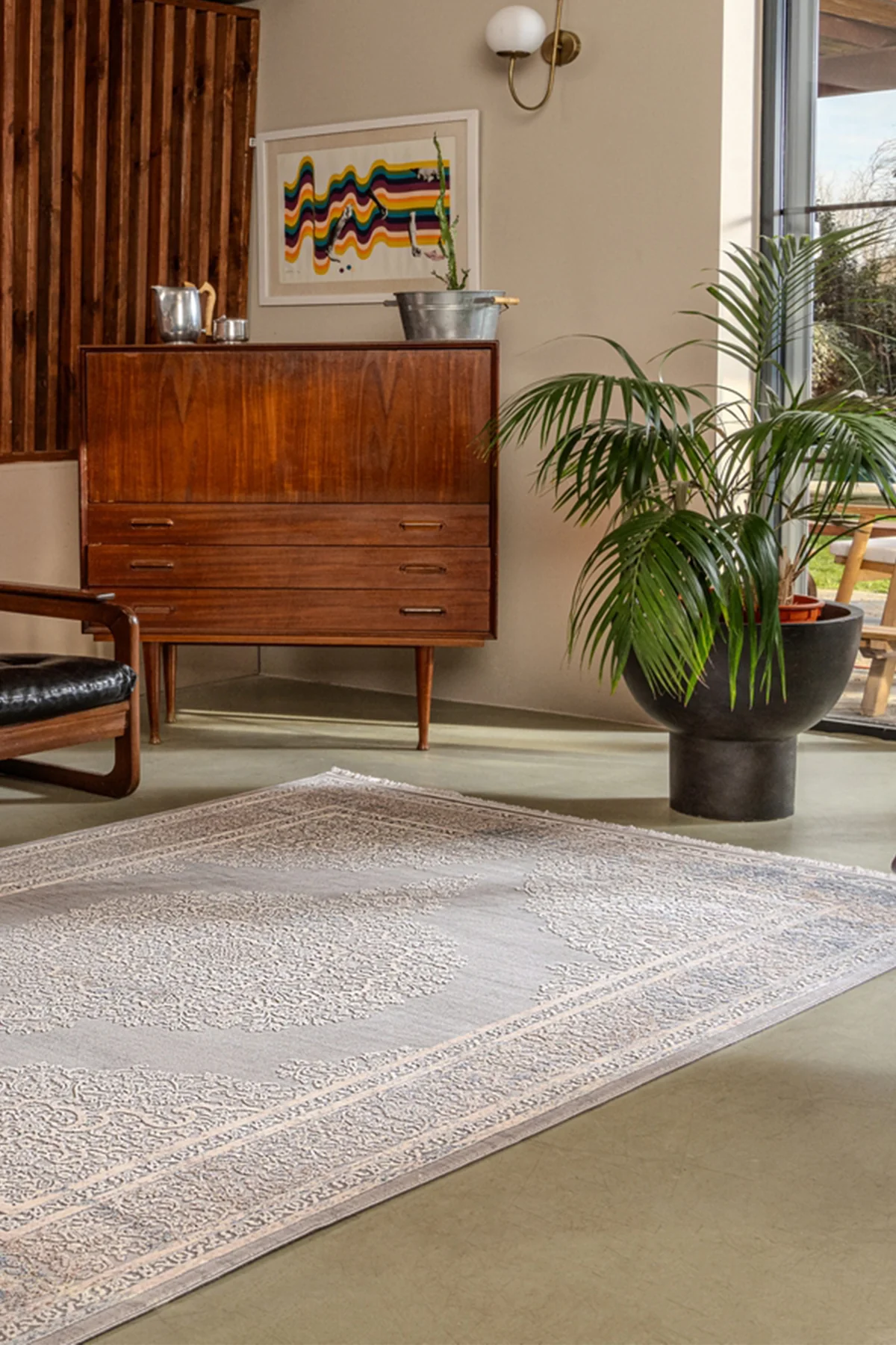 gallery-a0021-gri-uzun-omurlu-yumusak-dokulu-salon-mutfak-koridor-oturma-odasi-yolluk-hali-2724 (1) Kreasyon Gallery A0021 – Grey Modern Rug - Image 1