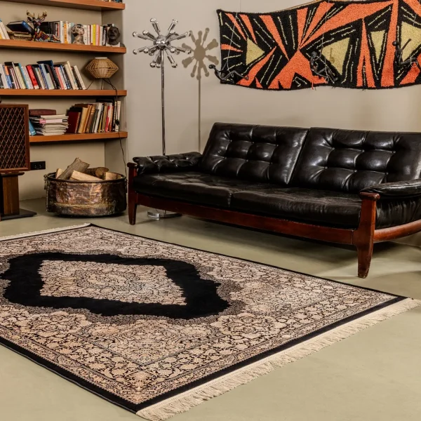 Kreasyon İPeksi–İS007-Beige Modern Rug