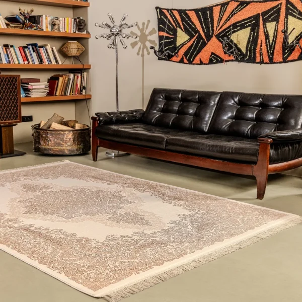 Kreasyon İPeksi–İS008-Beige Modern Rug