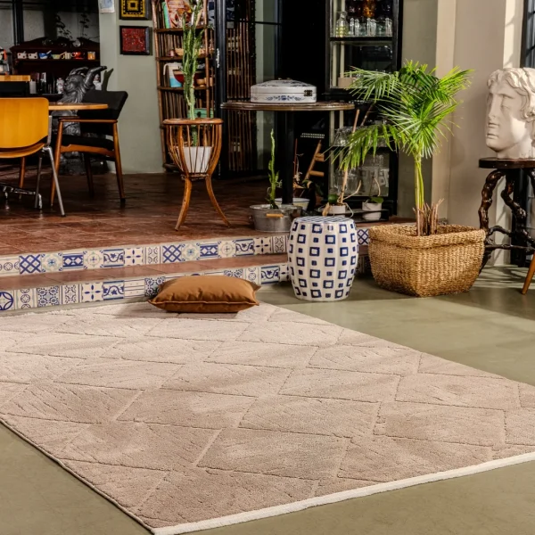 Kreasyon Jolly A0311 – Beige Modern Rug