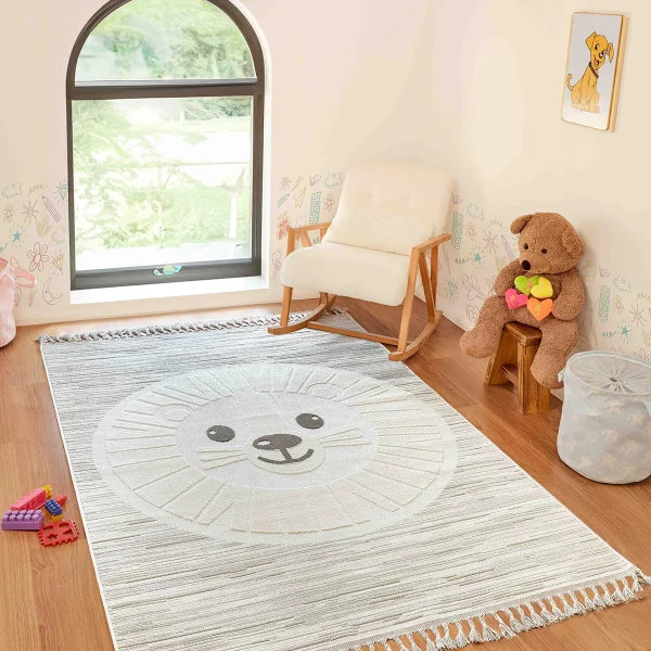 Kreasyon Kids KI004 – Beige Modern Rug
