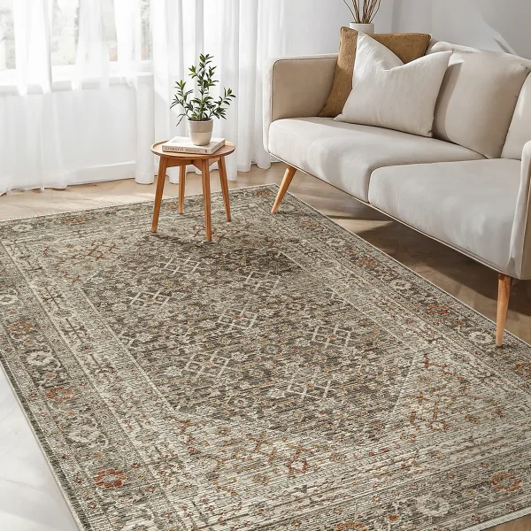 Lavinia LA011 Multicolored Dust-Free Machine-Made Carpet