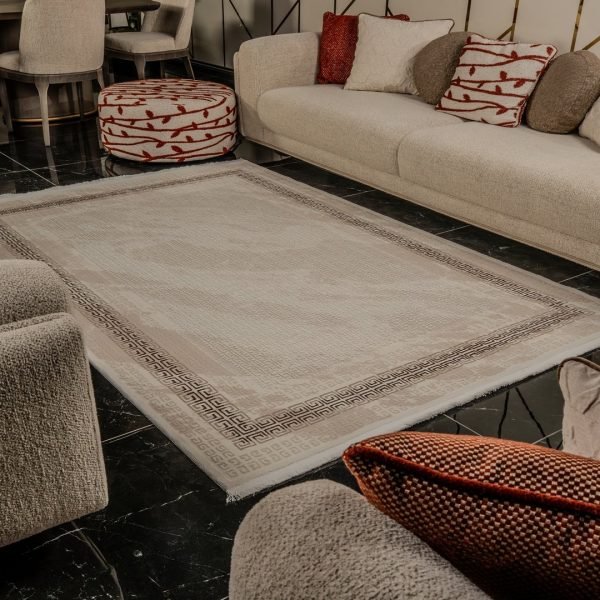 Kreasyon Mexx MX001 – Beige Modern Rug