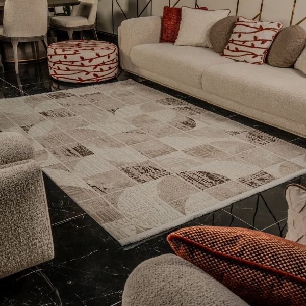 Kreasyon Mexx MX007 – Brown Modern Rug