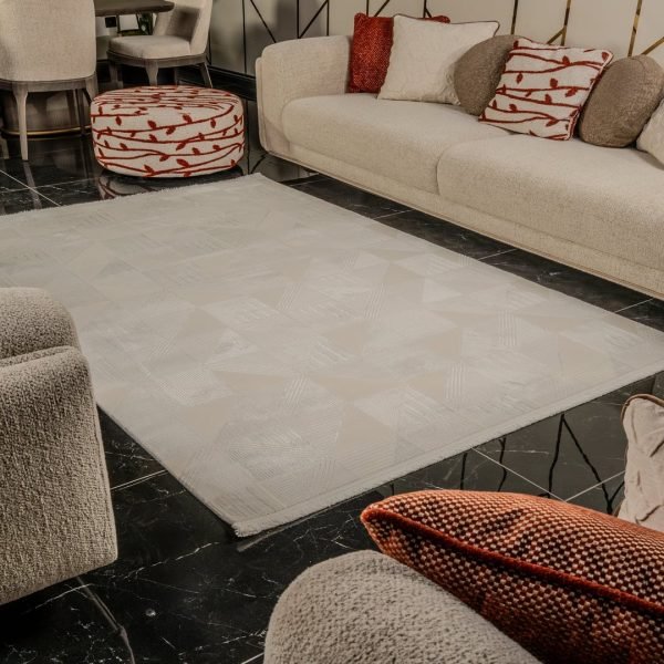 Kreasyon Mexx MX010 – Beige Modern Rug