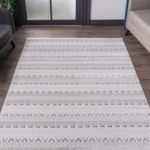 Kreasyon Nar A0235 – Grey Modern Rug