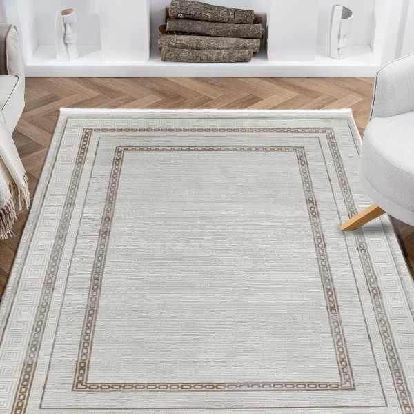 Kreasyon Nazende NZ003 – Beige Modern Rug
