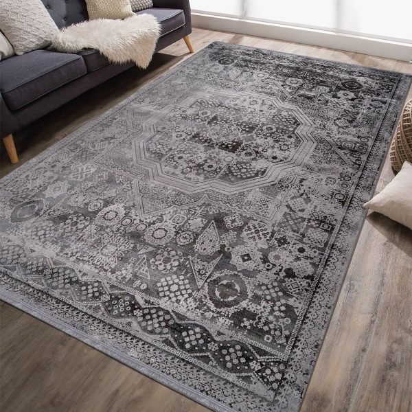 Kreasyon Poema PO009 – Grey Modern Rug