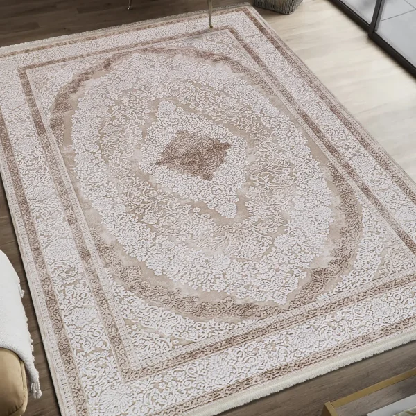 Kreasyon Serenat SE001 – Cream Modern Rug