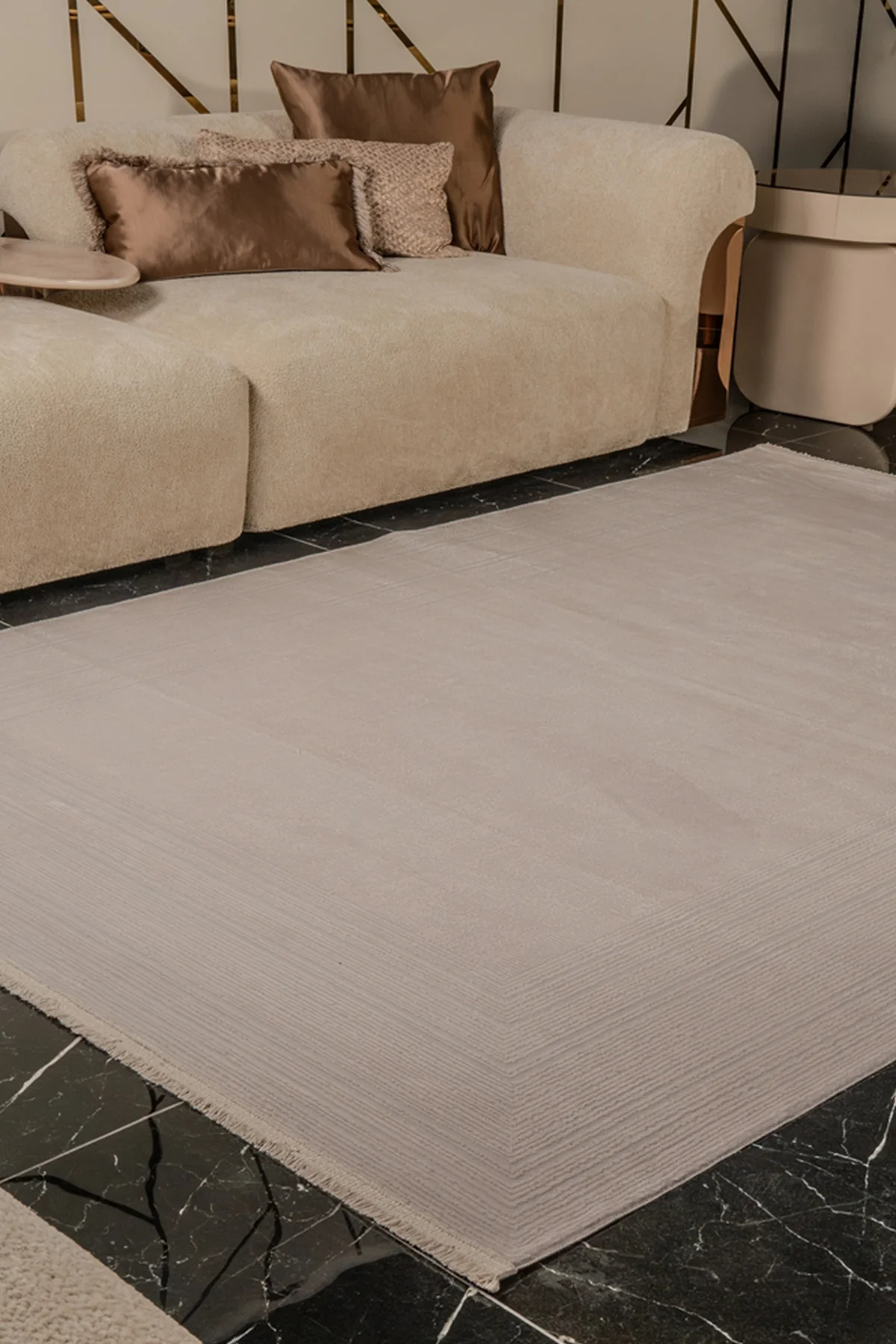 zett-ze007-beyaz-uzun-omurlu-yumusak-dokulu-salon-mutfak-koridor-oturma-odasi-yolluk-hali-2942 Kreasyon Kadifem KD007 – Beige Modern Rug - Image 1